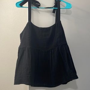 Old Navy Tie-Shoulder Waist-Defined Swing Cami Blouse